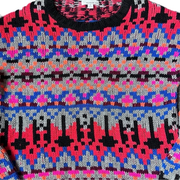 Allison Joy Chunky Knit Multi Color Sweater Small - Picture 2 of 9